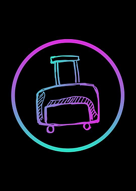 Neon Travel School Bag 17