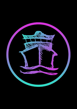 Neon Ship or Boat 1