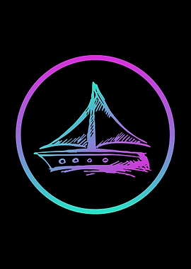 Neon Ship or Boat 2