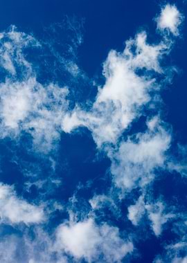 Blue summer skyscape