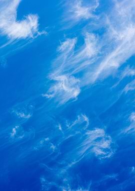 Summer trippy blue sky