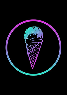 Neon Ice Cream Food 14