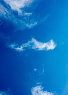 Summer trippy blue sky