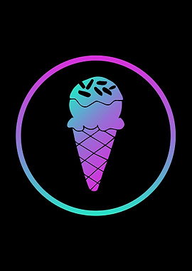 Neon Ice Cream Food 5