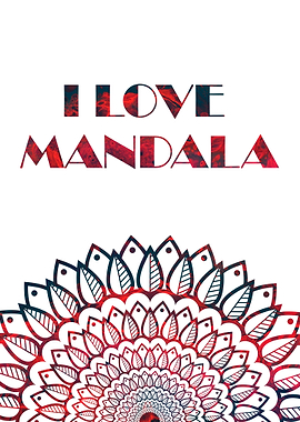 i love mandala Poster