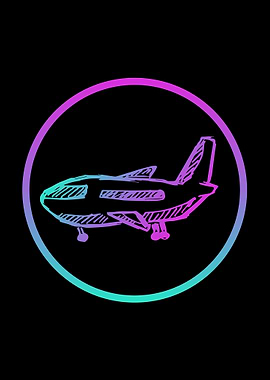 Neon Airplane 1