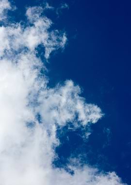 Trippy sky with clouds