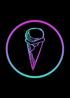 Neon Ice Cream Food 11