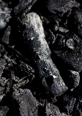 Burned Wood Abstract Print