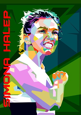 Halep wpap pop art