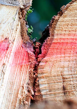 Wood macro trippy abstract