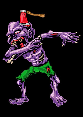 Dabbing Zombie Halloween