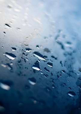 Colorful rain droplets art