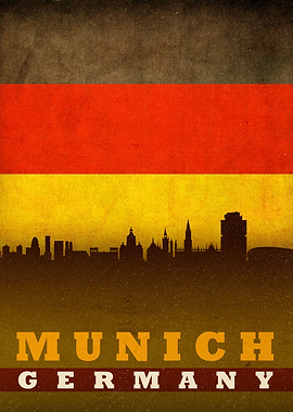 Munich Germany City Flag