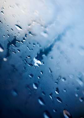 Colorful rain droplets art