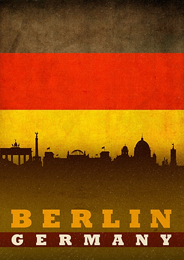 Berlin Germany City Flag