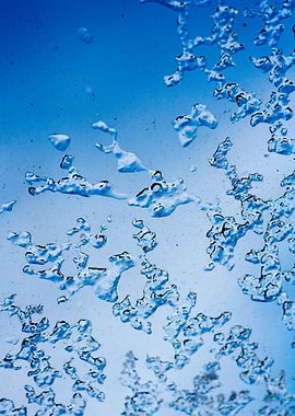 Iced window macro abstract