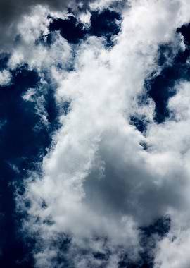 Summer blue skyscape print