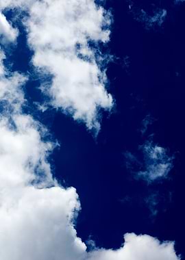 Summer blue skyscape print