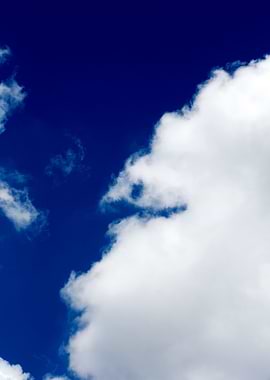 Summer blue skyscape print