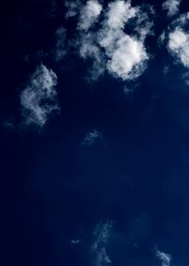 Summer blue skyscape print