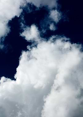 Summer blue skyscape print