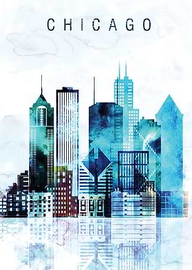 Chicago Illinois Skyline
