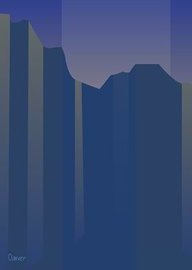 Blue Striped Mountains