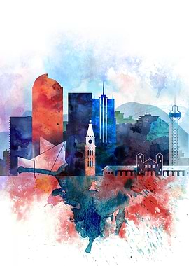 Denver Colorado Skyline