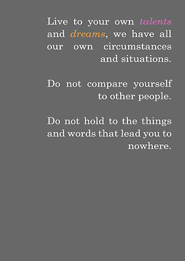 Quote 2 Talents and Dreams