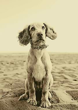 Dog on the beach