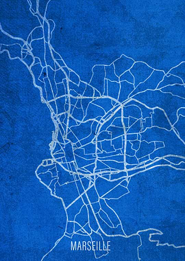 Marseille France City Map
