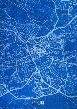 Nairobi City Street Map