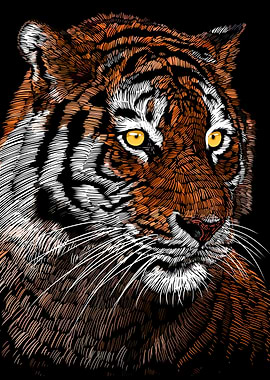 Sketch Tiger style