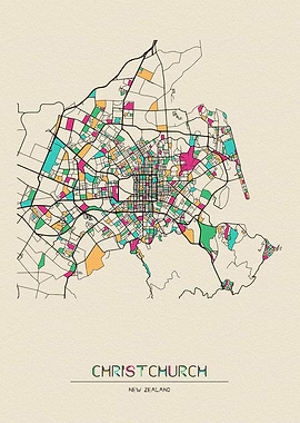 Christchurch Map