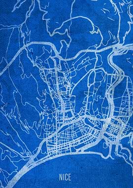 Nice France City Map