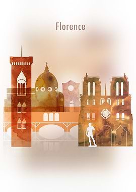 Florence Italy Skyline