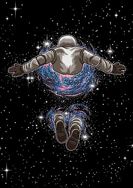 Astronaut goes into space