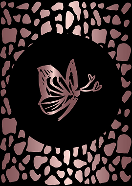 Rose Gold Butterfly 20
