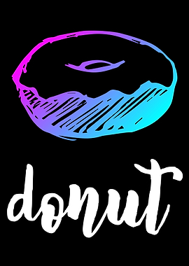 Neon Donut Food 11