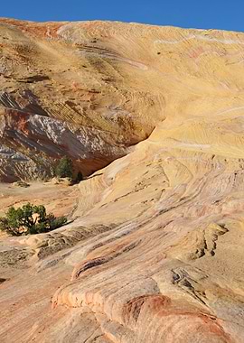 yellow rock mountain