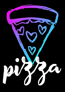 Neon Pizza Food 4