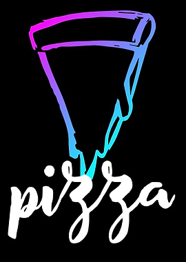 Neon Pizza Food 10