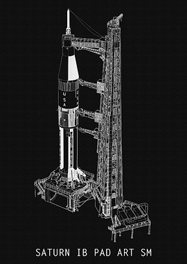 SATURN IB PAD ART SM