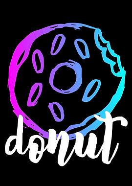 Neon Donut Food 14