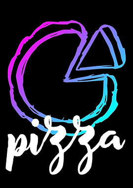 Neon Pizza Food 13