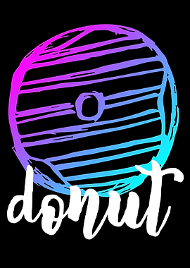 Neon Donut Food 18