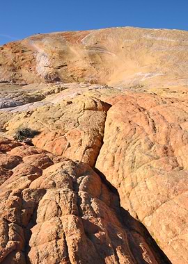 yellow rock mountain
