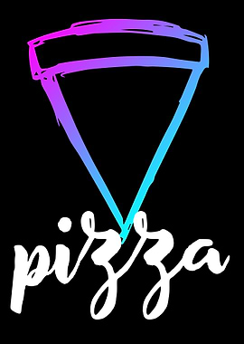 Neon Pizza Food 16
