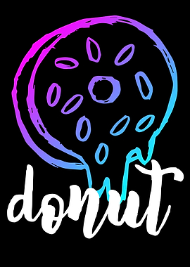 Neon Donut Food 10